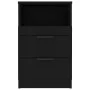 Mesita de noche madera contrachapada color negro de vidaXL, Mesitas de noche - Ref: Foro24-811234, Precio: 72,70 €, Descuento: %