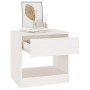 Mesita de noche madera maciza de pino blanco 40x31x40 cm de vidaXL, Mesitas de noche - Ref: Foro24-808065, Precio: 40,46 €, D...