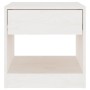 Mesita de noche madera maciza de pino blanco 40x31x40 cm de vidaXL, Mesitas de noche - Ref: Foro24-808065, Precio: 40,46 €, D...