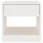 Nachttisch aus massivem Kiefernholz weiß 40x31x40 cm von vidaXL, Nachttische - Ref: Foro24-808065, Preis: 41,50 €, Rabatt: %