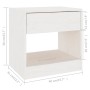 Mesita de noche madera maciza de pino blanco 40x31x40 cm de vidaXL, Mesitas de noche - Ref: Foro24-808065, Precio: 40,46 €, D...