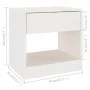 Mesita de noche madera maciza de pino blanco 40x31x40 cm de vidaXL, Mesitas de noche - Ref: Foro24-808065, Precio: 41,50 €, D...