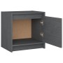 Mesitas de noche 2 uds madera maciza pino gris 40x30,5x40 cm de vidaXL, Mesitas de noche - Ref: Foro24-808118, Precio: 62,02 ...