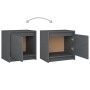 Mesitas de noche 2 uds madera maciza pino gris 40x30,5x40 cm de vidaXL, Mesitas de noche - Ref: Foro24-808118, Precio: 62,02 ...