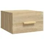 Wand-Nachttische 2 Stück Sonoma Eiche Farbe 35x35x20 cm von vidaXL, Nachttische - Ref: Foro24-812841, Preis: 40,09 €, Rabatt: %