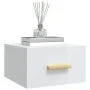 Mesitas de noche de pared 2 uds blanco brillo 35x35x20 cm de vidaXL, Mesitas de noche - Ref: Foro24-812847, Precio: 45,22 €, ...