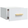 Mesitas de noche de pared 2 uds blanco brillo 35x35x20 cm de vidaXL, Mesitas de noche - Ref: Foro24-812847, Precio: 45,75 €, ...