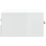 Mesitas de noche de pared 2 uds blanco brillo 35x35x20 cm de vidaXL, Mesitas de noche - Ref: Foro24-812847, Precio: 45,75 €, ...