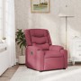 Sillón reclinable de tela rojo tinto en Sillones | Comprar online en Foru.es
