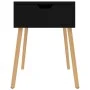 Mesitas noche 2 uds madera ingeniería negro brillo 40x40x56 cm de vidaXL, Mesitas de noche - Ref: Foro24-326810, Precio: 70,8...