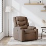 Sillón reclinable de tela marrón en Sillones | Comprar online en Foru.es