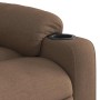 Sillón reclinable de tela marrón en Sillones | Comprar online en Foru.es