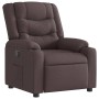 Sillón reclinable de tela marrón oscuro en Sillones | Comprar online en Foru.es