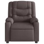 Sillón reclinable de tela marrón oscuro en Sillones | Comprar online en Foru.es