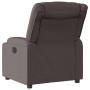 Sillón reclinable de tela marrón oscuro en Sillones | Comprar online en Foru.es