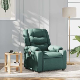Sillón reclinable de tela verde oscuro en Sillones | Comprar online en Foru.es