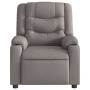 Sillón reclinable de tela gris taupe en Sillones | Comprar online en Foru.es