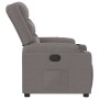 Sillón reclinable de tela gris taupe en Sillones | Comprar online en Foru.es