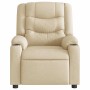 Sillón reclinable de tela crema en Sillones | Comprar online en Foru.es