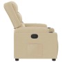 Sillón reclinable de tela crema en Sillones | Comprar online en Foru.es