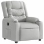 Sillón reclinable de tela gris nube en Sillones | Comprar online en Foru.es