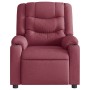 Sillón de masaje reclinable de tela color vino tinto en Sillones | Comprar online en Foru.es
