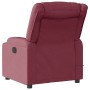 Sillón de masaje reclinable de tela color vino tinto en Sillones | Comprar online en Foru.es