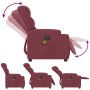 Sillón de masaje reclinable de tela color vino tinto en Sillones | Comprar online en Foru.es