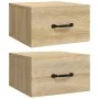 Wand-Nachttische 2 Stk. Sonoma Eiche Farbe 35x35x20 cm von vidaXL, Nachttische - Ref: Foro24-812859, Preis: 45,25 €, Rabatt: %