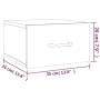 Wand-Nachttische 2 Stk. Sonoma Eiche Farbe 35x35x20 cm von vidaXL, Nachttische - Ref: Foro24-812859, Preis: 45,25 €, Rabatt: %