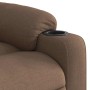 Sillón reclinable con masaje de tela marrón en Sillones | Comprar online en Foru.es