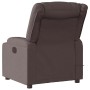 Sillón de masaje reclinable de tela marrón oscuro en Sillones | Comprar online en Foru.es