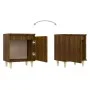Mesitas de noche 2 uds con patas madera marrón roble 40x30x50cm de vidaXL, Mesitas de noche - Ref: Foro24-813115, Precio: 39,...