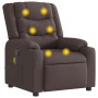 Sillón de masaje reclinable de tela marrón oscuro en Sillones | Comprar online en Foru.es