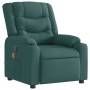 Sillón de masaje reclinable de tela verde oscuro en Sillones | Comprar online en Foru.es