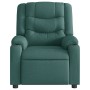Sillón de masaje reclinable de tela verde oscuro en Sillones | Comprar online en Foru.es