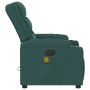 Sillón de masaje reclinable de tela verde oscuro en Sillones | Comprar online en Foru.es
