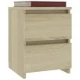 Bedside table 2 pcs Sonoma oak-colored chipboard 30x30x40 cm by vidaXL, Nightstands - Ref: Foro24-800520, Price: 52,26 €, Dis...