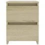 Bedside table 2 pcs Sonoma oak-colored chipboard 30x30x40 cm by vidaXL, Nightstands - Ref: Foro24-800520, Price: 52,26 €, Dis...