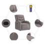 Sillón de masaje reclinable de tela gris taupé en Sillones | Comprar online en Foru.es