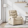 Sillón de masaje reclinable de tela crema en Sillones | Comprar online en Foru.es