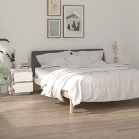 Mesitas de noche 2 uds madera maciza de pino blanco 40x35x50 cm de vidaXL, Mesitas de noche - Ref: Foro24-813318, Precio: 115...