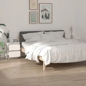 Mesitas de noche 2 uds madera maciza de pino blanco 40x35x50 cm de vidaXL, Mesitas de noche - Ref: Foro24-813318, Precio: 113...
