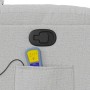 Sillón de masaje reclinable de tela gris nube en Sillones | Comprar online en Foru.es
