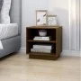 Solid pine wood honey brown bedside table 40x34x40cm by vidaXL, Nightstands - Ref: Foro24-813331, Price: 29,31 €, Discount: %