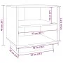 Solid pine wood honey brown bedside table 40x34x40cm by vidaXL, Nightstands - Ref: Foro24-813331, Price: 29,31 €, Discount: %