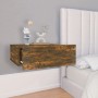 Mesita de noche flotante 2 uds madera roble ahumado 40x30x15cm de vidaXL, Mesitas de noche - Ref: Foro24-815283, Precio: 28,8...
