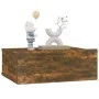 Floating bedside table 2 units smoked oak wood 40x30x15cm by vidaXL, Nightstands - Ref: Foro24-815283, Price: 28,62 €, Discou...