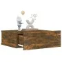 Floating bedside table 2 units smoked oak wood 40x30x15cm by vidaXL, Nightstands - Ref: Foro24-815283, Price: 28,62 €, Discou...