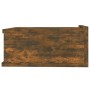 Mesita de noche flotante 2 uds madera roble ahumado 40x30x15cm de vidaXL, Mesitas de noche - Ref: Foro24-815283, Precio: 28,8...